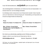 06.02.2023: Mach mit beim Schreibwettbewerb!